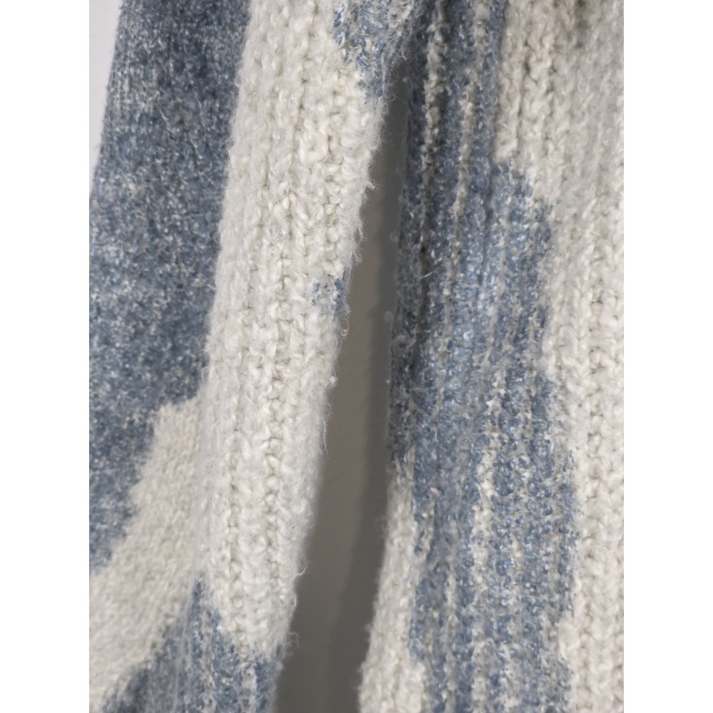 Pilcro Womens Sweater Small Turtleneck Spotted Blue Acrylic Long Sleeve Cozy - Picture 7 of 7